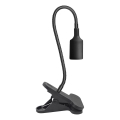 Lâmpada de mesa flexível com clipe para cultivo de plantas PLANTY 1xE27/30W/230V preta