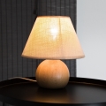 Lâmpada de mesa JUTA 1xE27/60W/230V faia