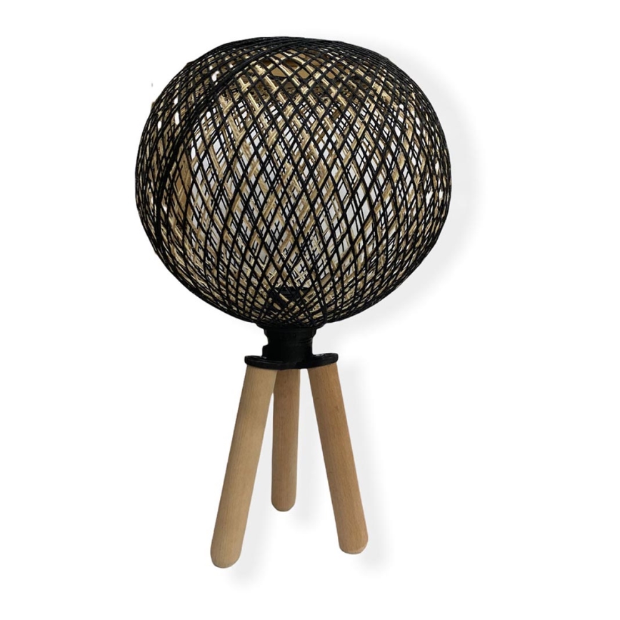 Lâmpada de mesa JUTE 1xE27/60W/230V