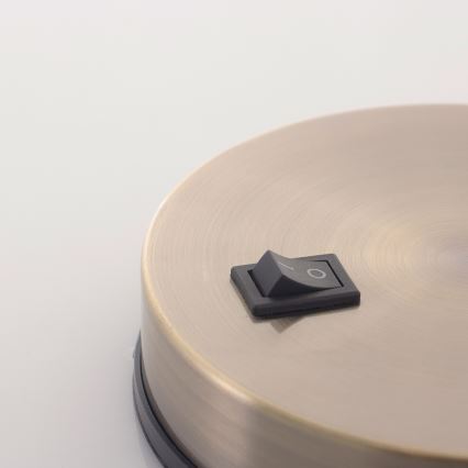 Lâmpada de mesa KADET 1xE27/40W pátina