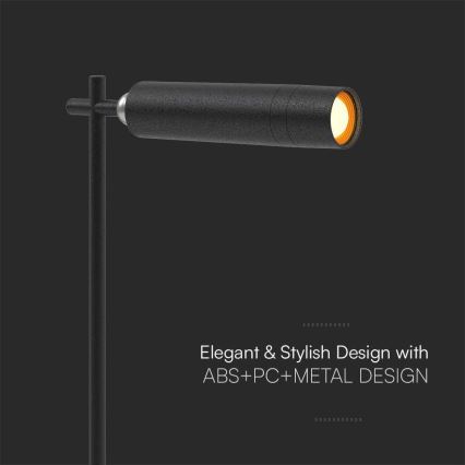 Lâmpada de mesa LED recarregável magnética dimmerizável 3 em 1 LED/3W/5V 4000K 1500 mAh preta