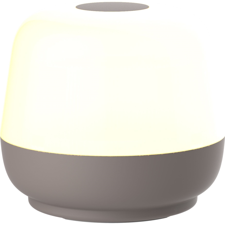 Lâmpada de mesa exterior LED regulável por toque SAMBA LED/1,2W/5V USB 1200 mAh IP44 cinza