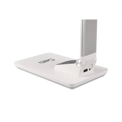 Lâmpada de mesa LED regulável com USB LED/7W/230V 3000K/4000K/5500K branca