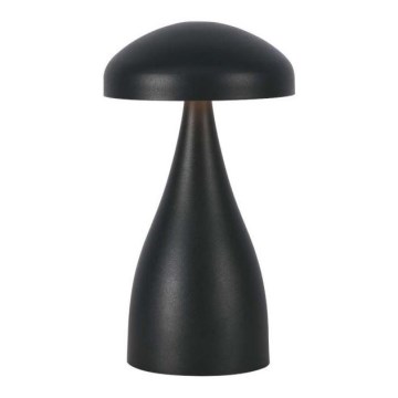 Lâmpada de mesa LED recarregável com dimmer tátil LED/1W/5V 3000-6000K 1800 mAh preta