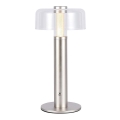 Lâmpada de mesa LED recarregável com dimmer tátil LED/1W/5V 3000K 1800 mAh dourada
