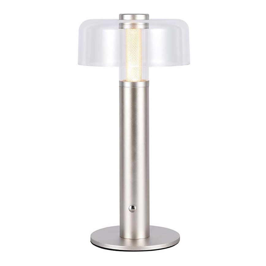 Lâmpada de mesa LED recarregável com dimmer tátil LED/1W/5V 3000K 1800 mAh dourada