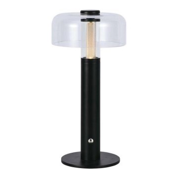 Lâmpada de mesa LED recarregável com dimmer tátil LED/1W/5V 3000K 1800 mAh preta