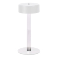 Lâmpada de mesa LED recarregável com dimmer touch LED/3W/5V 3000-6000K 2400 mAh branca