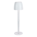 Lâmpada de mesa LED recarregável com toque, dimmer, LED/3W/5V 3000K 1800 mAh branca