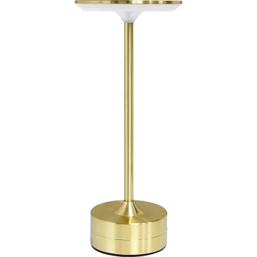 Lâmpada de mesa LED recarregável com toque TAVOLO LED/2,5W/5V 2400 mAh 3000-6000K dourada