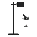 Lâmpada de mesa LED recarregável magnética dimmerizável 4 em 1 LED/3W/5V 3000-6000K 1800 mAh preta