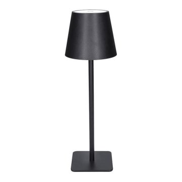 Lâmpada de mesa LED tátil recarregável com dimmer LUCCA LED/3,7V 3000/4000/6500K 2000 mAh preta