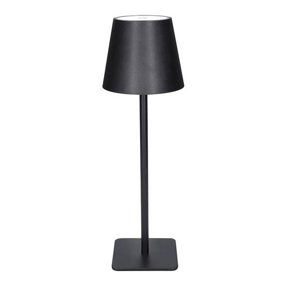 Lâmpada de mesa LED tátil recarregável com dimmer LUCCA LED/3,7V 3000/4000/6500K 2000 mAh preta