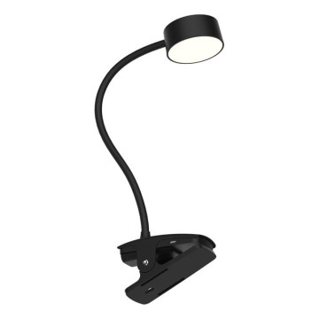 Lâmpada de mesa LED touch dimmable com clipe BELLA LED/4,8W/5V 3000-6500K preta