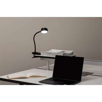 Lâmpada de mesa LED touch dimmable com clipe BELLA LED/4,8W/5V 3000-6500K preta