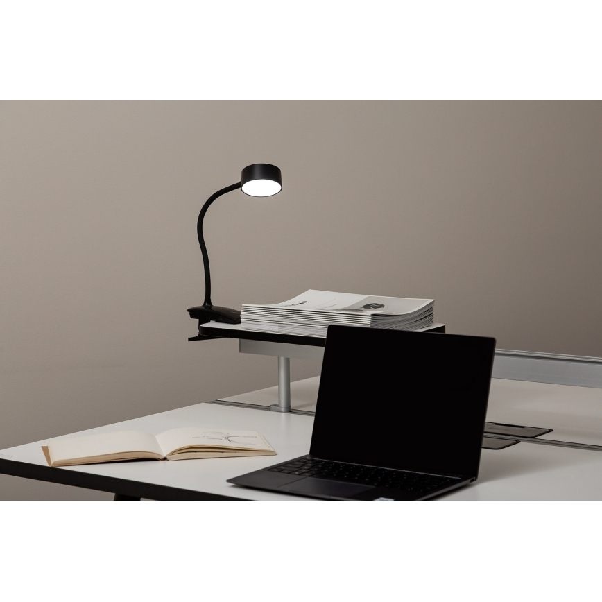 Lâmpada de mesa LED touch dimmable com clipe BELLA LED/4,8W/5V 3000-6500K preta
