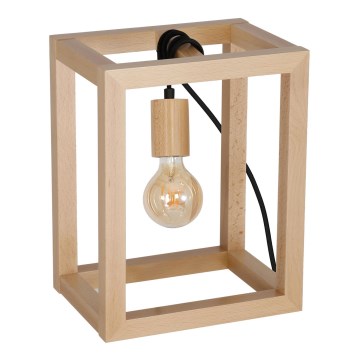 Lâmpada de mesa LEGNO 1xE27/60W/230V