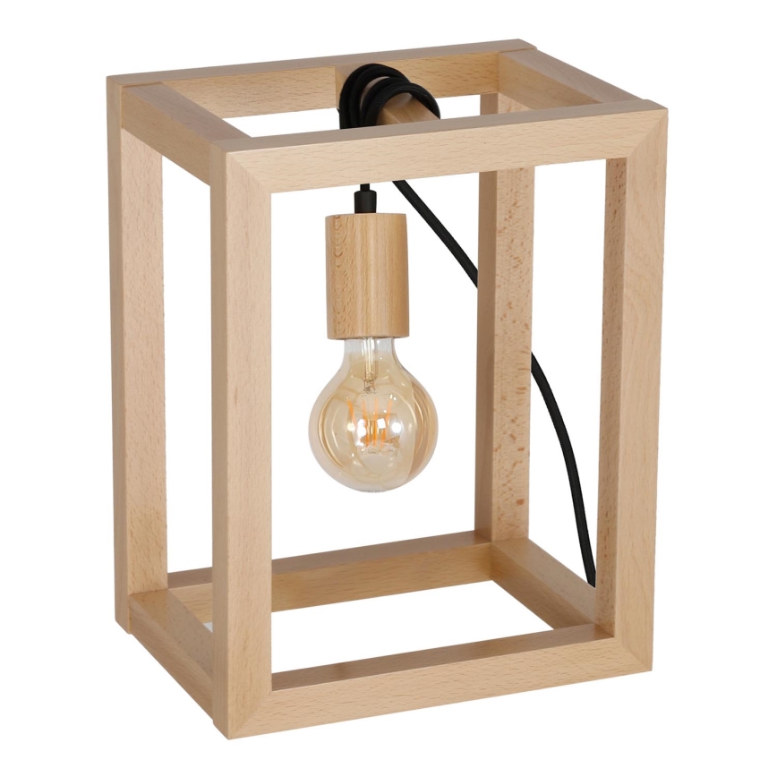 Lâmpada de mesa LEGNO 1xE27/60W/230V