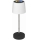 Lâmpada de mesa recarregável LED RGBW dimerizável para exterior LED/2W/5V IP44 1200 mAh cinzenta