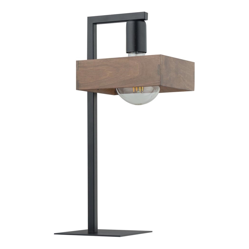 Lâmpada de mesa ROBIN 1xE27/60W/230V madeira
