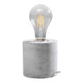 Lâmpada de mesa SALGADO 1xE27/60W/230V betão