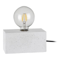 Lâmpada de mesa STRONG DOUBLE 1xE27/25W/230V concreto