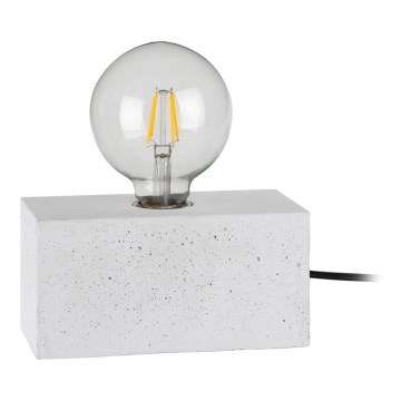 Lâmpada de mesa STRONG DOUBLE 1xE27/25W/230V concreto