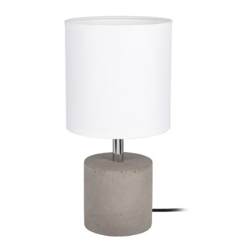 Lâmpada de mesa STRONG ROUND 1xE27/25W/230V concreto
