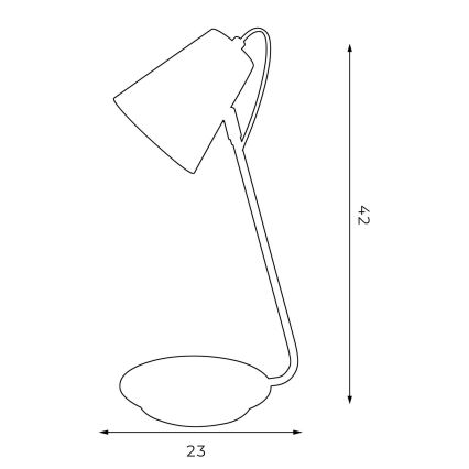 Lâmpada de mesa TABLE LAMPS 1xE27/60W/230V