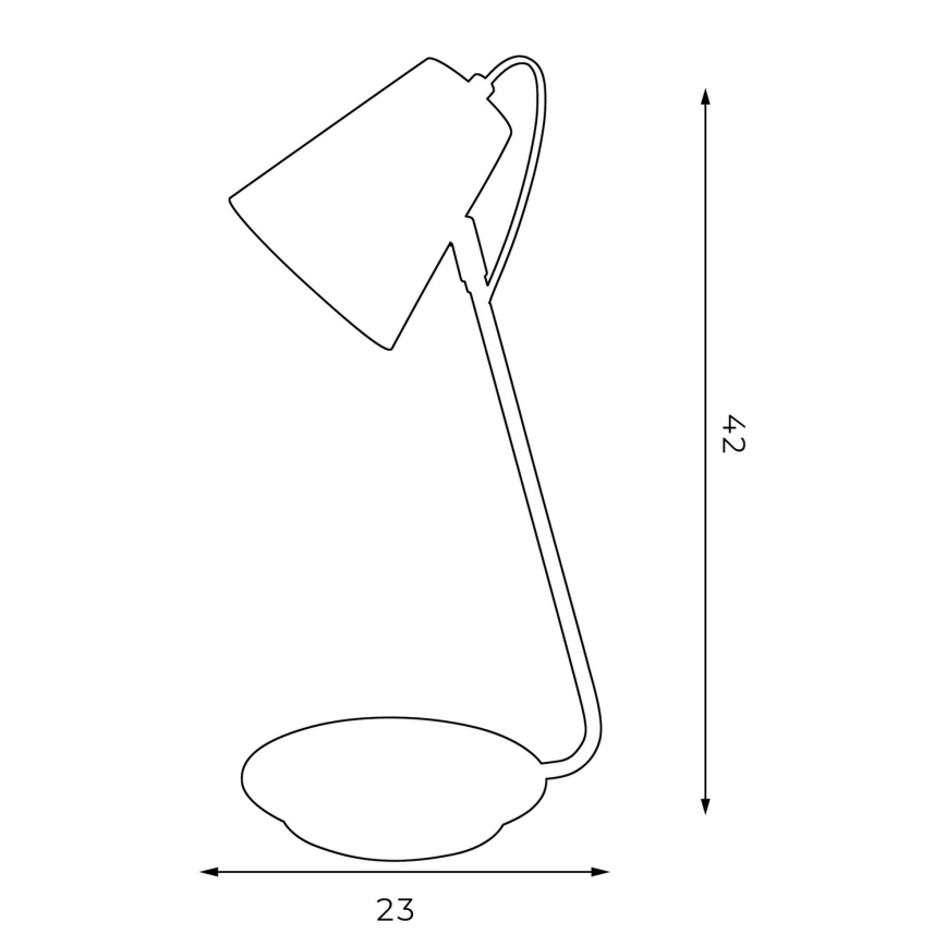 Lâmpada de mesa TABLE LAMPS 1xE27/60W/230V