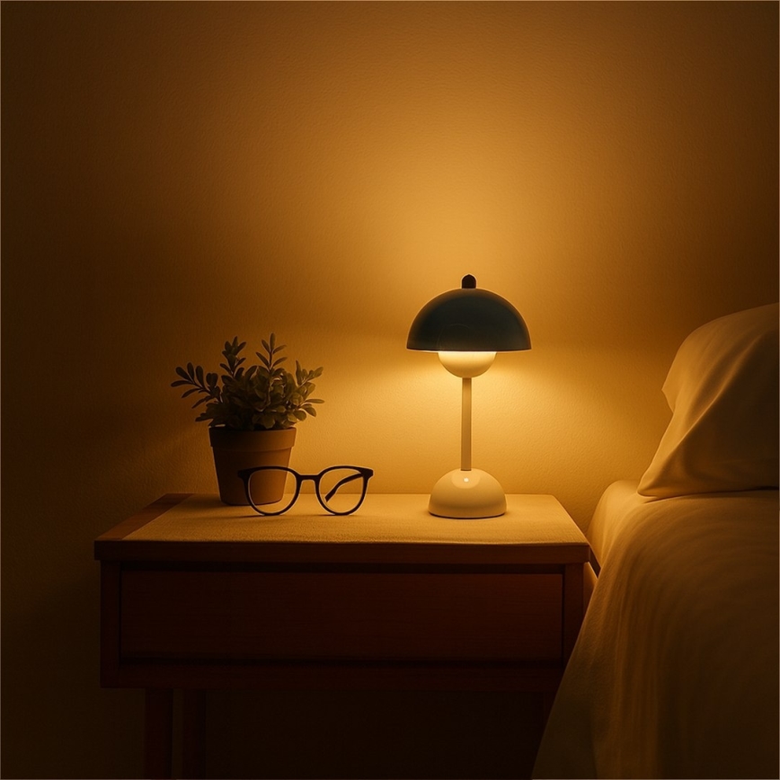 Lâmpada de mesa tátil recarregável LED COSTA LED/3W/5V 2400 mAh 3000-6000K branca