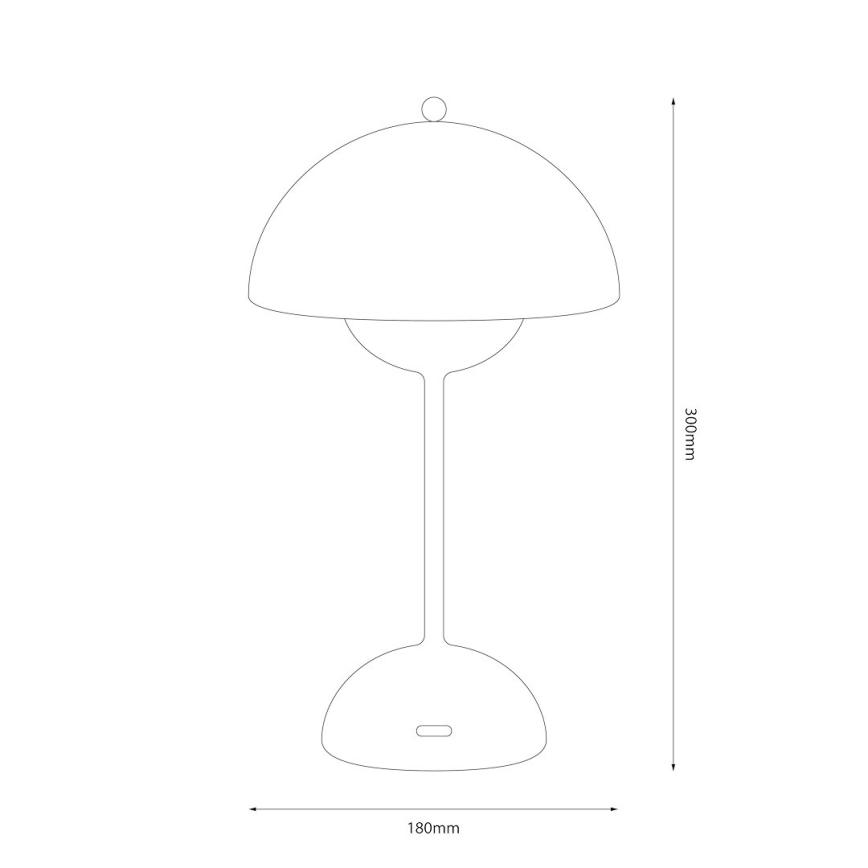 Lâmpada de mesa tátil recarregável LED COSTA LED/3W/5V 2400 mAh 3000-6000K branca