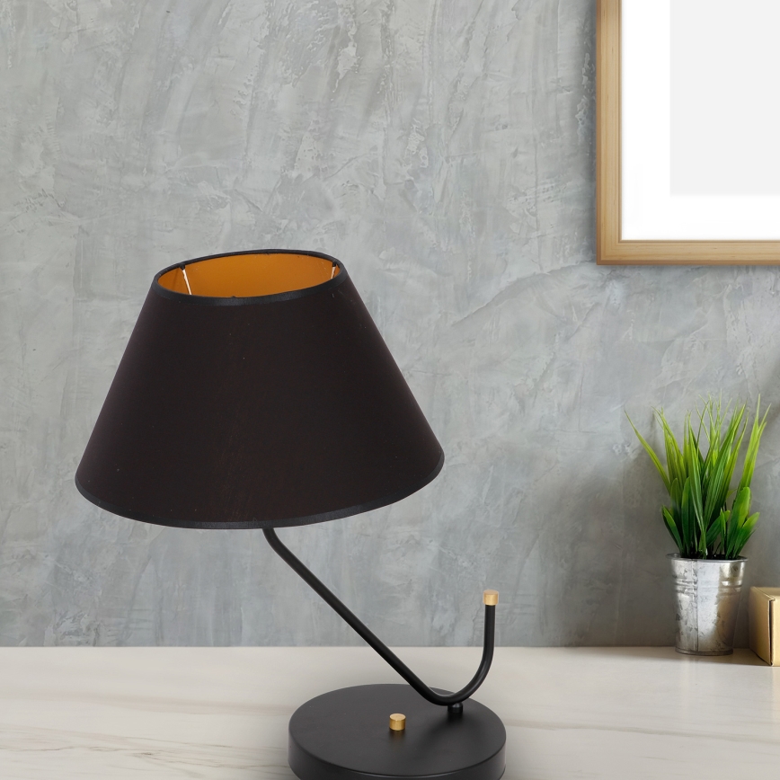 Lâmpada de mesa VICTORIA 1xE27/60W/230V preto antigo