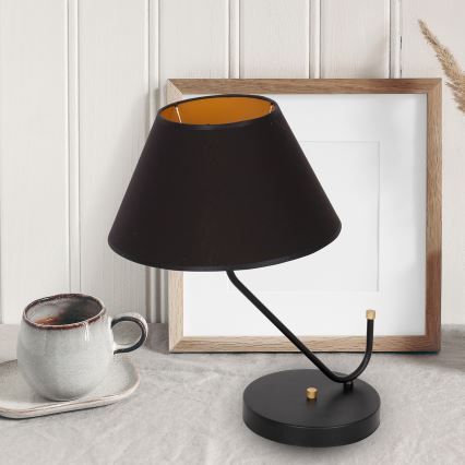 Lâmpada de mesa VICTORIA 1xE27/60W/230V preto antigo