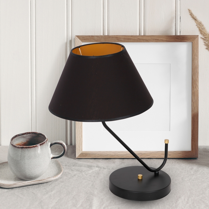 Lâmpada de mesa VICTORIA 1xE27/60W/230V preto antigo