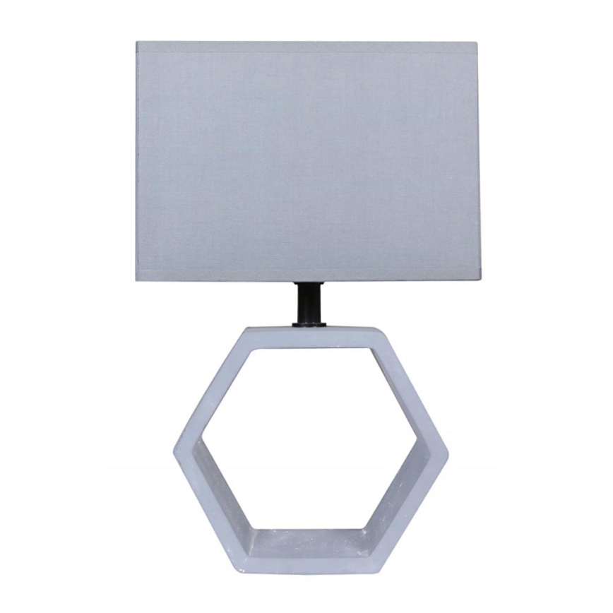 Lâmpada de mesa VIDAL 1xE27/40W/230V cinzento