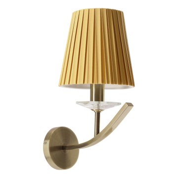 Lâmpada de parede VITORIA 1xE14/40W/230V amarelo/latão