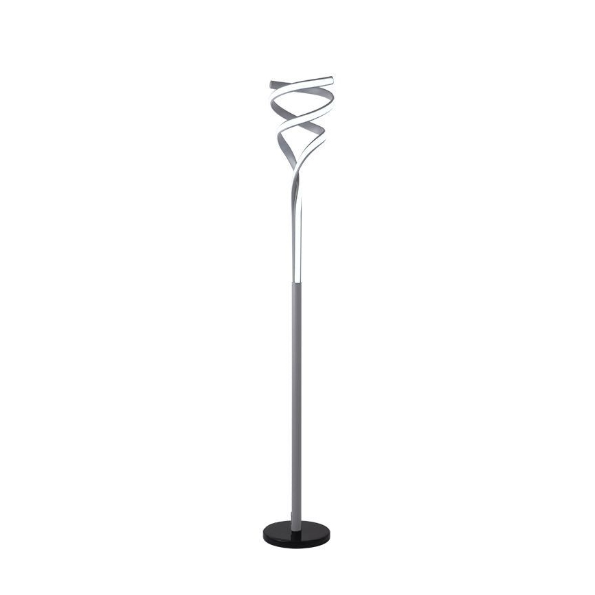 Lâmpada de pé LED regulável LED/50W/230V 3000-6500K cinza + controlo remoto