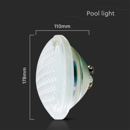 Lâmpada de piscina LED/35W/12V IP68 6500K