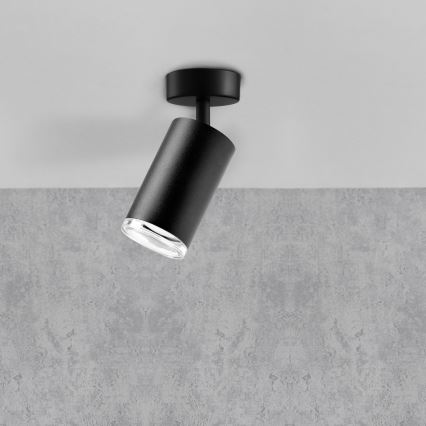 Lâmpada de ponto de banheiro LED RGBW dimmable TURYN 1xGU10/6,5W/230V 2700-6500K Wi-Fi IP44 preta