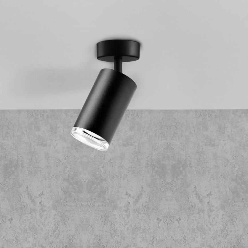 Lâmpada de ponto de banheiro LED RGBW dimmable TURYN 1xGU10/6,5W/230V 2700-6500K Wi-Fi IP44 preta