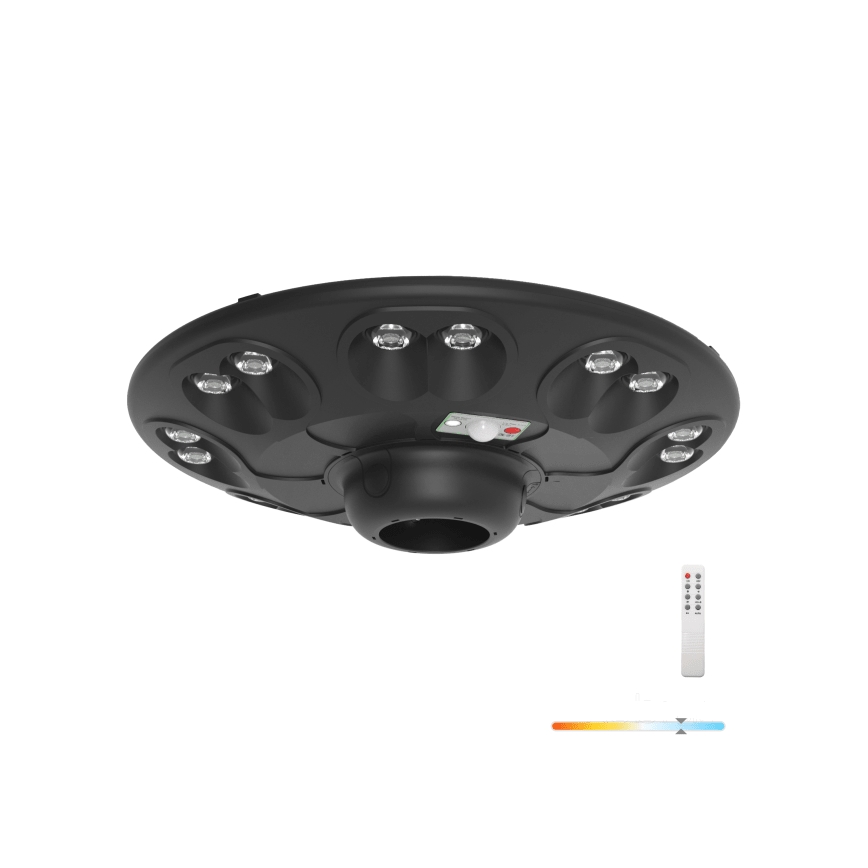 Lâmpada de rua solar LED com sensor LUVIA LED/15W/3,2V 6500K IP54 5400 mAh + controle remoto