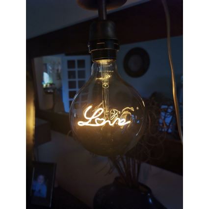 Lâmpada decorativa LED FILAMENT G125 E27/5W/230V 2200K