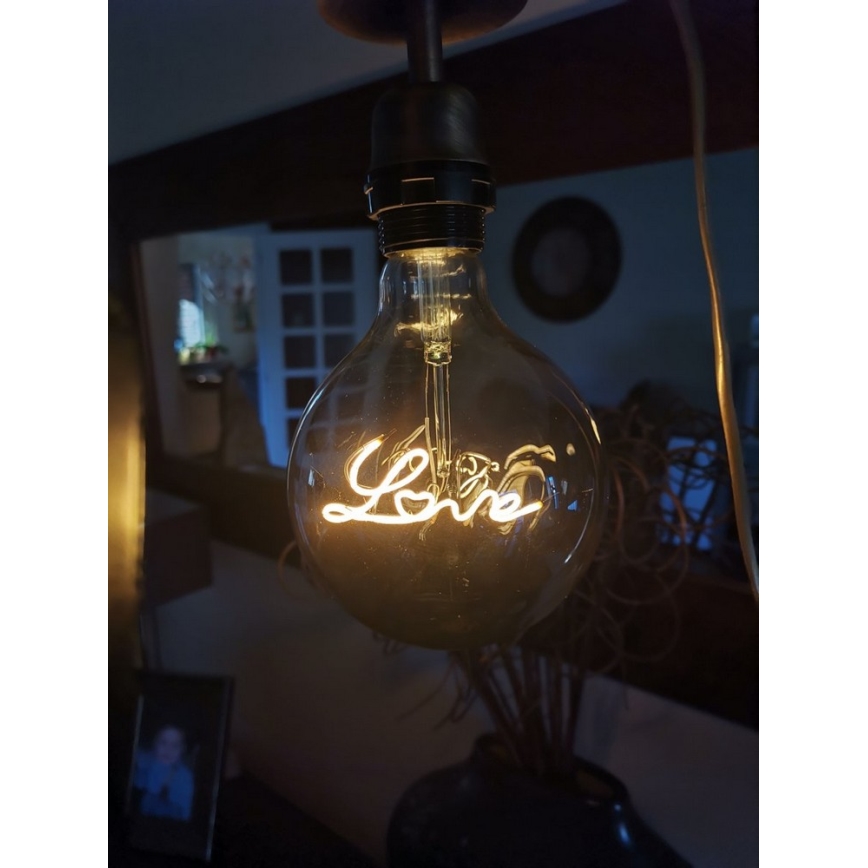 Lâmpada decorativa LED FILAMENT G125 E27/5W/230V 2200K