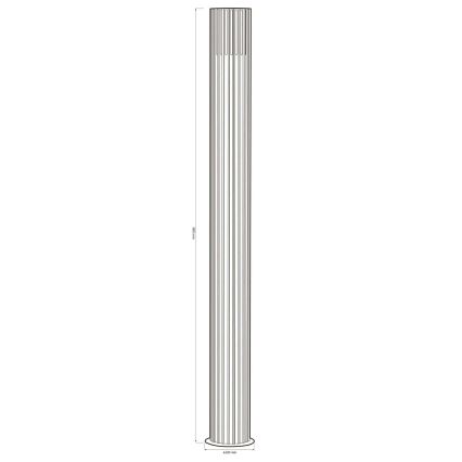 Luminária exterior KUUSAMO 1xE27/20W/230V 74 cm IP54 antracite