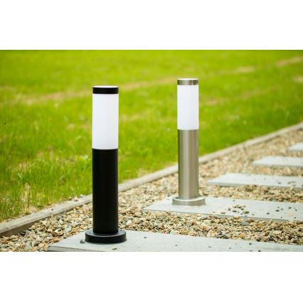 Candeeiro exterior LED RGBW regulável LIVIA 1xE27/6,5W/230V 2700-6500K Wi-Fi 45 cm IP44 prateado
