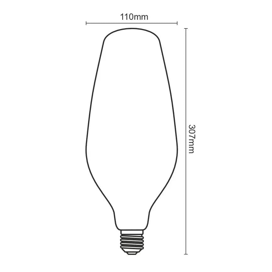 Lâmpada FILAMENTO LED BUMPED VINTAGE BT110 E27/4W/230V 2000K