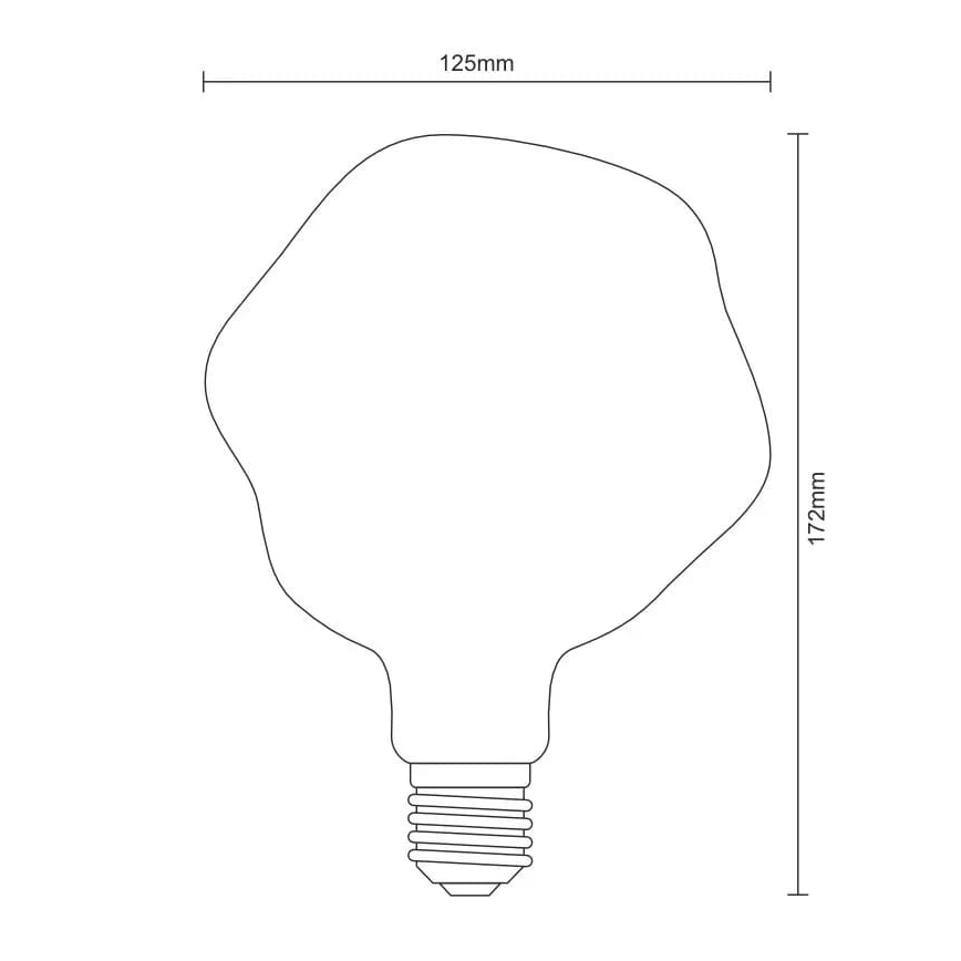 Lâmpada FILAMENTO LED BUMPED VINTAGE G125 E27/4W/230V 2000K