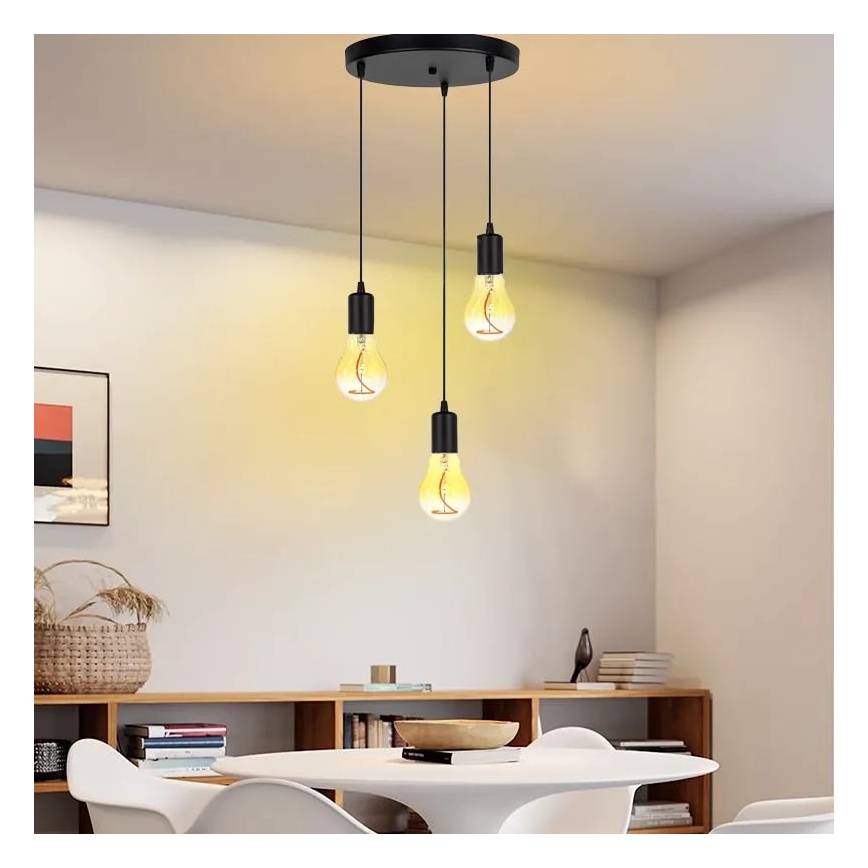 Lâmpada FILAMENTO LED SHAPE A60 E27/4W/230V 1800K amarelo