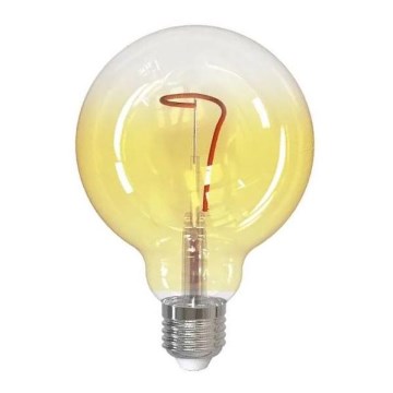 Lâmpada FILAMENTO LED SHAPE G95 E27/4W/230V 1800K amarelo